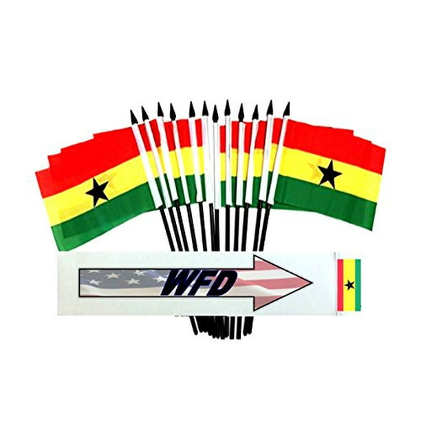 Wholesale Lot of 6 Rwanda 4"x6" Desk Table Stick Flag Wholesale Lot of 6 Rwanda 4"x6" Desk Table Stick Flag